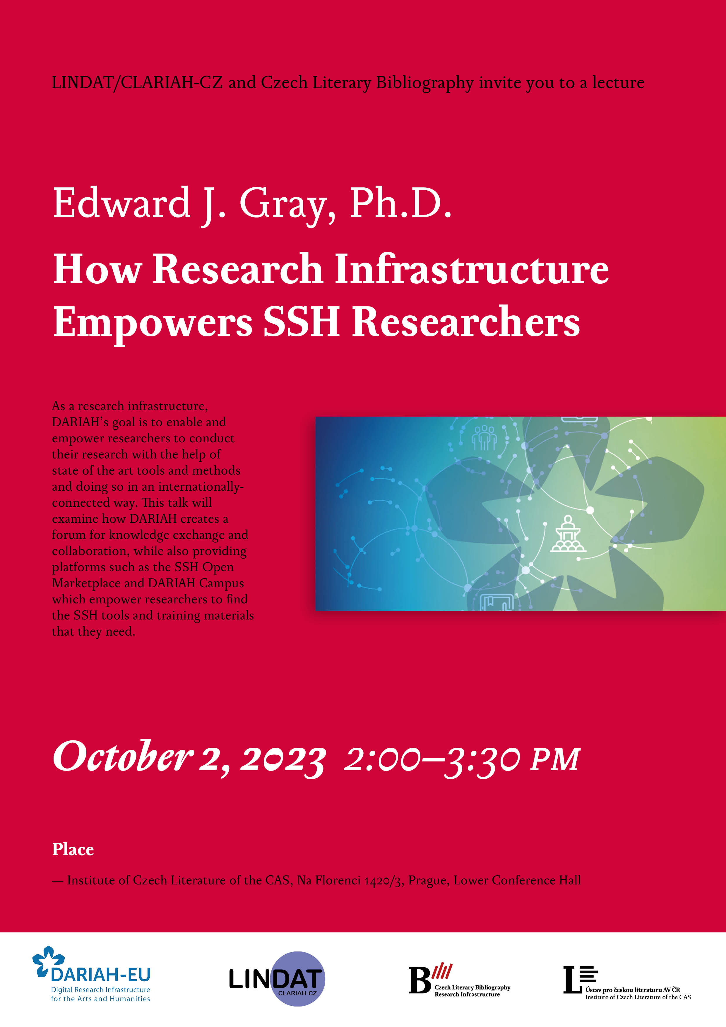 pozvánka na přednášku Edwarda J. Graye 2. 10. 2023